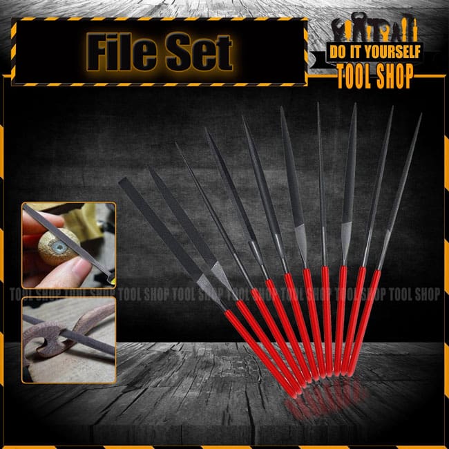 10 Pcs File Needle Set 140mm Tool Shop